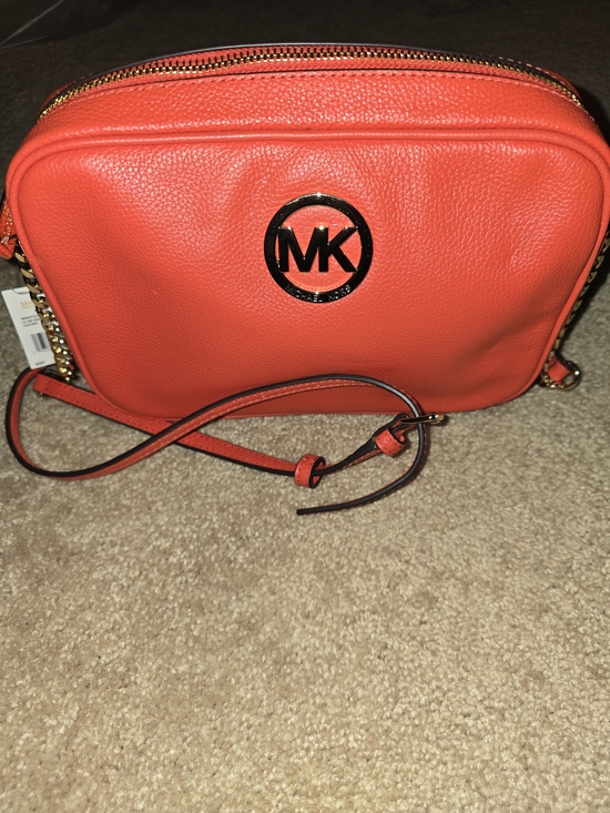 Michael Kors Handbags - Michael Kors Orange Crossbody Camera Bag